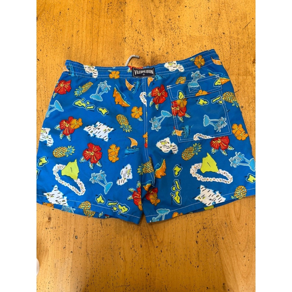 Vilebrequin‎ Hawaii Map Printed Swim Shorts Size XxLarge